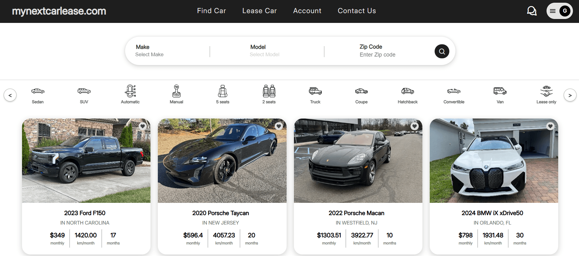 My Next Car Lease